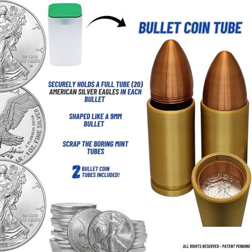 Tubos para Monedas Bullet Coin Tube de Plástico Bronze miniatura 2