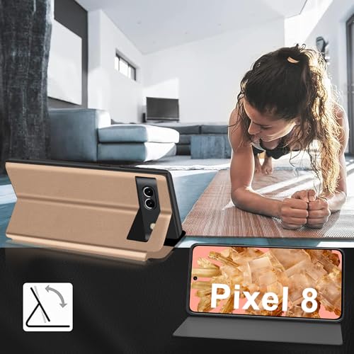 Housse Google Pixel 8 dorée pour regarder vos vidéos en toute liberté - 2