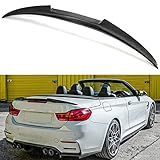 M4 V Style Carbon Fiber Trunk Spoiler Wing Compatible with 2014-2020 BMW F33 4 Series & F83 M4 Convertible