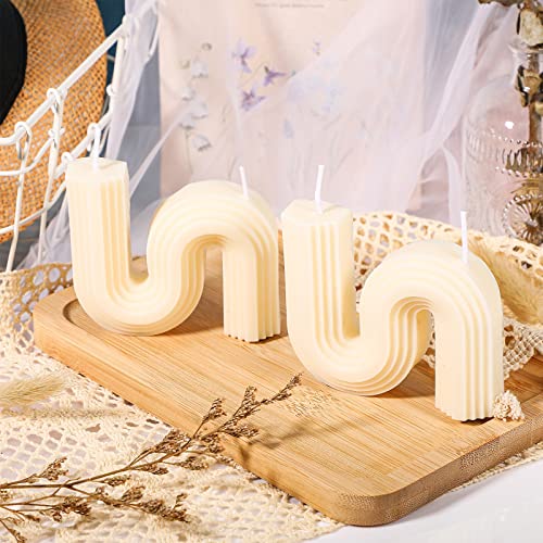 2-Pcs-Twist-Aesthetic-Candles-Cool-S-Shape-Candle-Minimalist-Geometric-Shaped-Soy-Wax-Scented-Candle-Art-Decorative-Handmade-for-Wedding-Birthday-Christmas-Gift-White