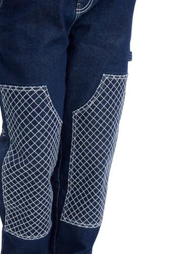 Image of olele Girls Super Jeans Collection for 4-14 Yrs | Stretchable Cotton Denim Trousers | Blue Jeans for Kids | Baggy Denim Pants | Cargo Pants for Girls