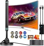 Aquario TV Antenna Indoor Antenna for Smart TV for Long Range Reception and All Smart TVs HD Digital Antenna with Amplifier Signal Booster for Local Channels Supports 4K 1080p-2025 Upgrade