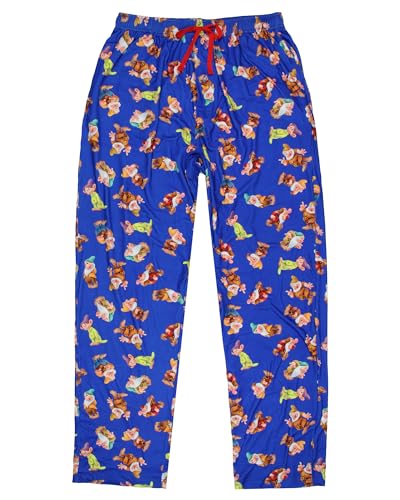 Disney Men's Snow White and The Seven Dwarfs AOP Adult Lounge Sleep Pajama Pants with Drawstring Elastic Waistband3
