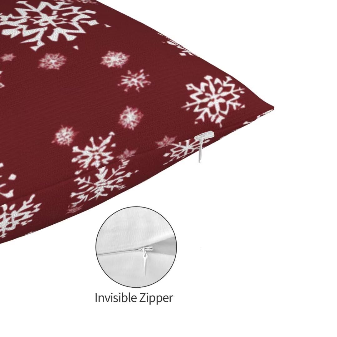 Fundas Cojines 60x90 cm Funda Cojin Rojo 2 Piezas, Navidad Cojines Sofa Rectangular Funda de Almohada Lumbar Suave Cojines Cama Decorativos a Doble Cara para Coche Silla Dormitorio Decoracion-dm362