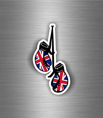 Akachafactory Autocollant Sticker Voiture Moto Gant de Boxe Drapeau UK Anglais Royaume uni r2