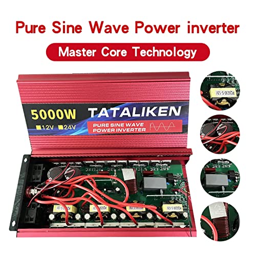 Onduleur convertisseur de transfert DC 12V AC 220V adaptateur charge - 5