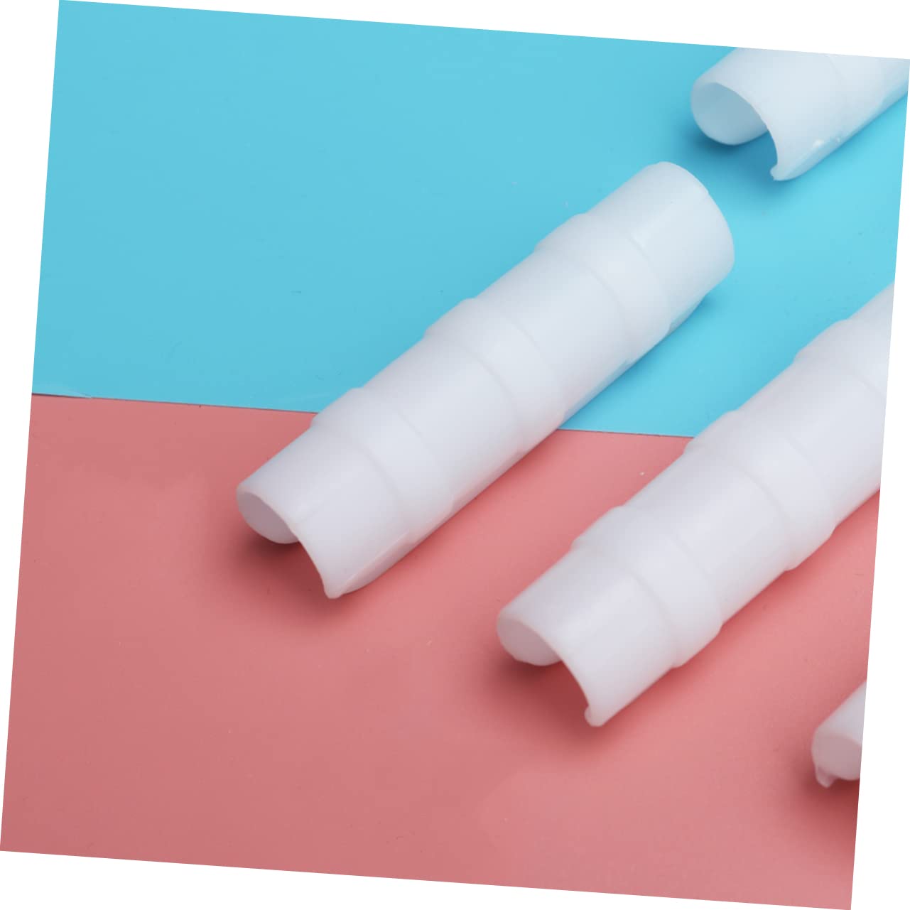 Totority 10Pcs Abs Snap Buckle Clips for Greenhouse Accessories Compatible with Pipes Durable and Tough Snap in Buckles for Film and Shade Net Fixing White