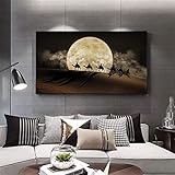 XIANGPEIFBH Landschaft Leinwand Malerei Wüste Poster und 