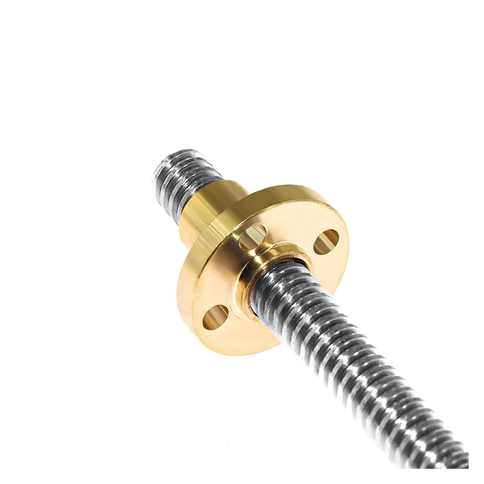 Metal Ball Screw nut 1pc 100mm-550mm T12 Stainless Steel Trapezoidal Screw Lead Screw with Brass Nut(350mm)