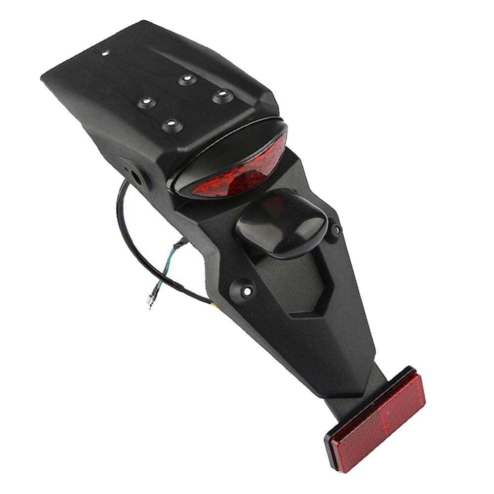 Moto protezione parafango Per Parafango Parafango Posteriore Universale Moto Con Fanale Posteriore A LED Parafango Fanale Posteriore Lampada Freno Moto fender