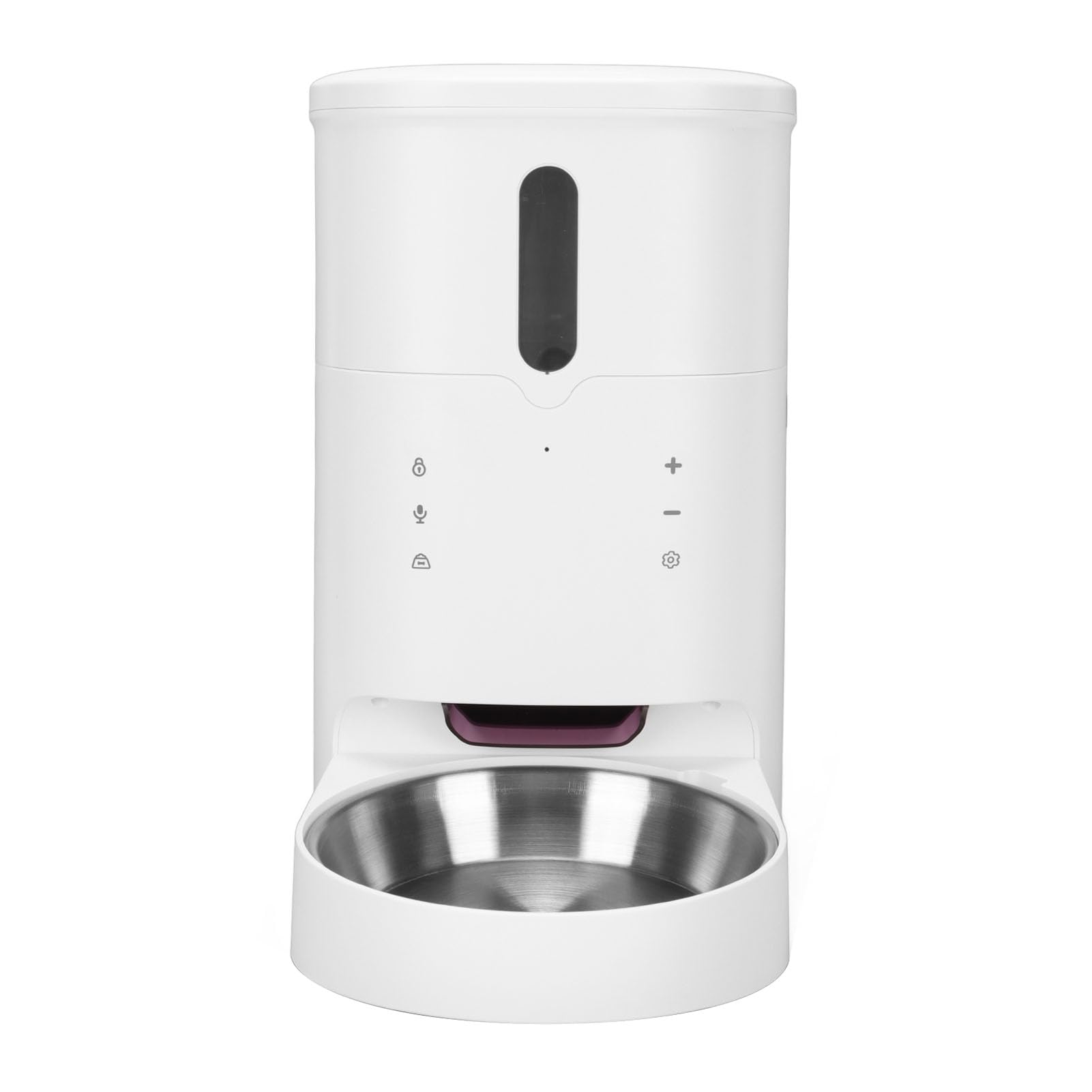 Zerodis Distributore Automatico di Cibo per Animali Domestici, Distributore Automatico di Cibo per Animali Domestici con Alimentazione Temporizzata per 6 Pasti, Ciotola in Acciaio