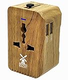 Reiseadapter Reisestecker Weltweit 200+ Ländern 5.6A Fast Charge Universal Travel Adapter mit 2 USB Ports und AC Steckdosenadapter Internationale Reiseadapter für USA Europa UK Australien Usw
