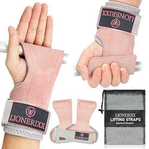 Lionerixx Pink Dual Layer Leather Straps