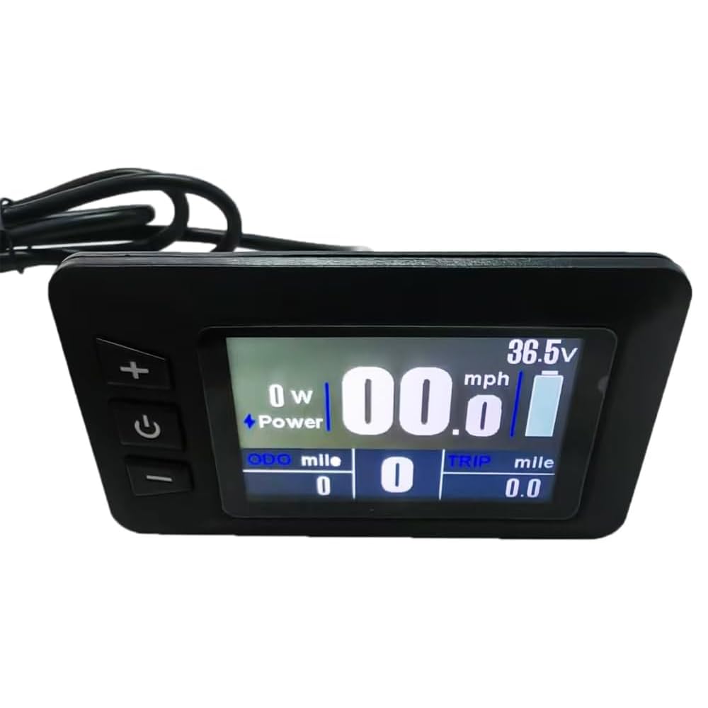 Compteur de Vitesse pour Vélo Électrique Key-Disp KD286 Écran LCD pour Vélo Électrique 36V/48V Affichage LCD Panneau de Contrôle avec Prise Étanche
