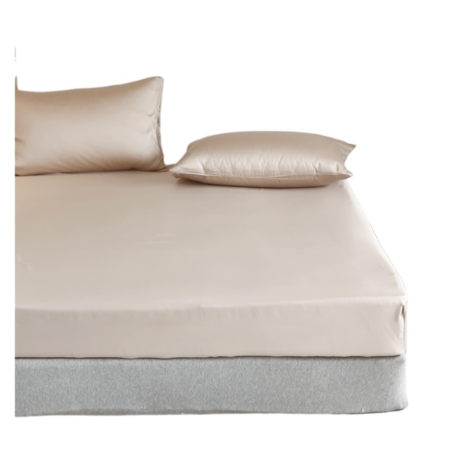 Drap-Housse en Satin Soie 200x220 cm | Confort Absolu pour un Sommeil Somptueux