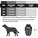 Vivi Bear Hundemantel Grosse Hunde hundemantel wasserdicht Hundekleidung mit Leinenschlaufe weichem Fleece-Nackenschutz geeignet (Black, 5XL)