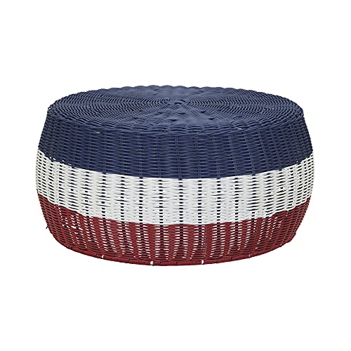 Household Essentials Patriotic Resin & Iron Accent Table