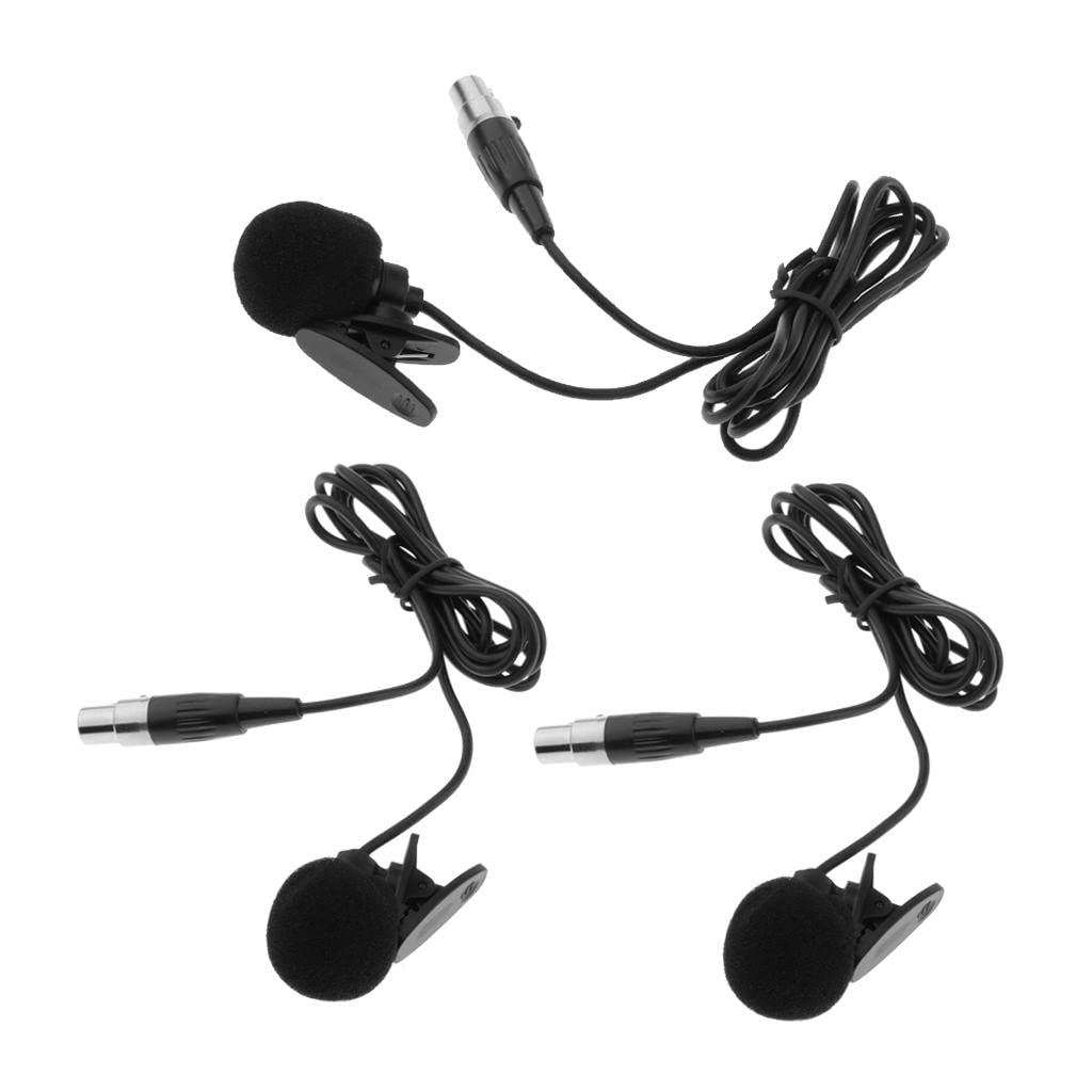 3x Lavalier Microphone Condenser Lapel Tie Clip for Wireless Transmitter-picture-20