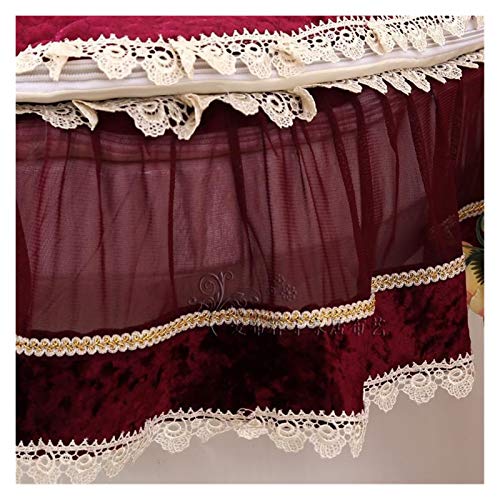 WAYYQX Toile Sitzauflagen WC-Sitzbezug Combo-Spitze Badezimmer-Sanitär-3pcs / Set Sitzen-WC-Sitzkissen-Ring… – Bild 6