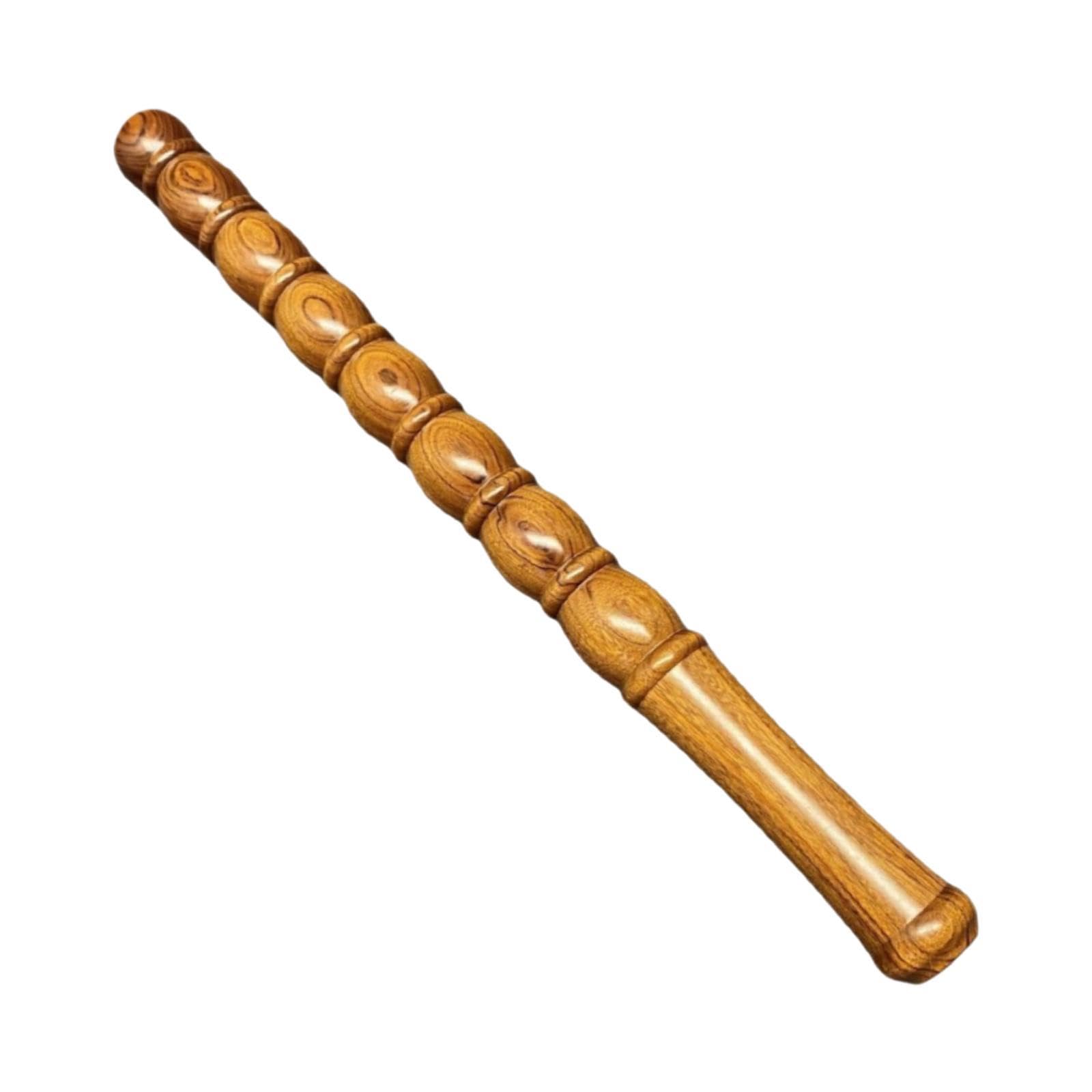 Rodillo masaje madera para la espalda, cómodo y portátil, herramienta masaje manual para hombros, caderas y cintura. Regalo ideal, 39 Cm