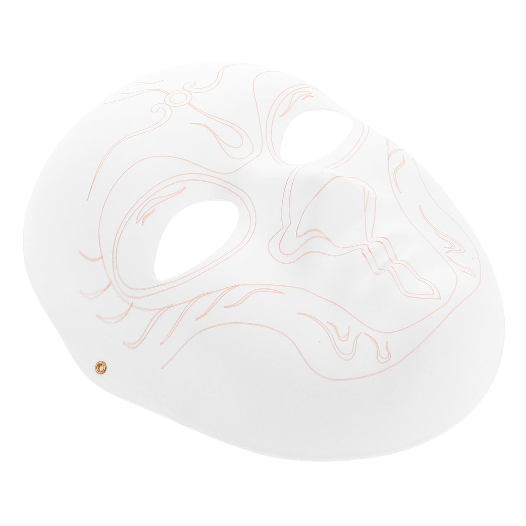 Didiseaon Paper Mask for Masquerade Parties Blank White Craft Mask Unpainted Design for Boys and Girls Art Projects Halloween Cosplay and Cultural Exploration Ready for Decoration and