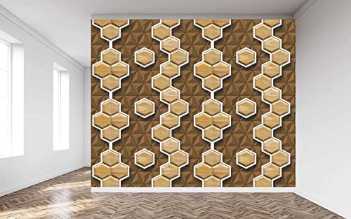 Image of CABANA HOMES Wall Stickers DIY Botanical Wallpaper for Living Room (45 x 125 cm) (6 sq. ft) Decorative Self Adhesive Decals Bedroom Home Decor Office Ceiling, Brown