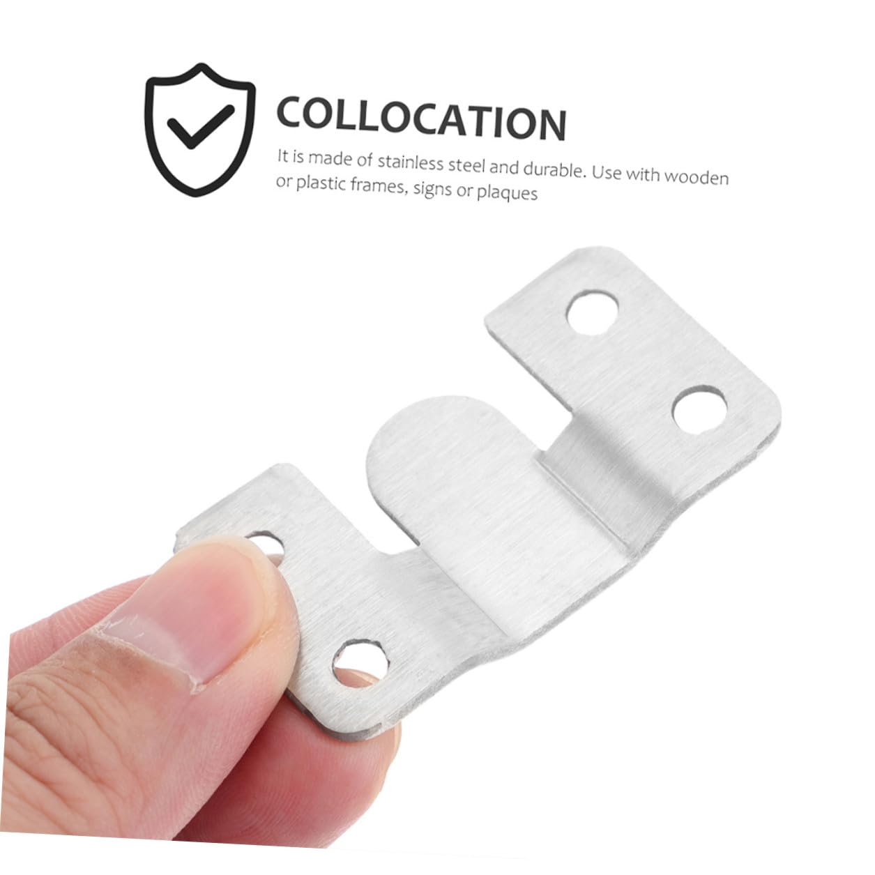 Gatuida 16 pares Gancho Colgador para Cuadros de Acero Inoxidable Resistente Soportes para Espejos Pesados y Marcos Accesorios Confiables para Decoración y Arte Pared