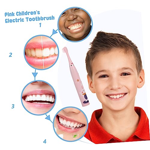 Homoyoyo Elektrische Zahnbürste für Kinder Cartoon Design Ergonomisches Sanfte Borsten für Zahnpflege von Kleinkindern – Bild 5