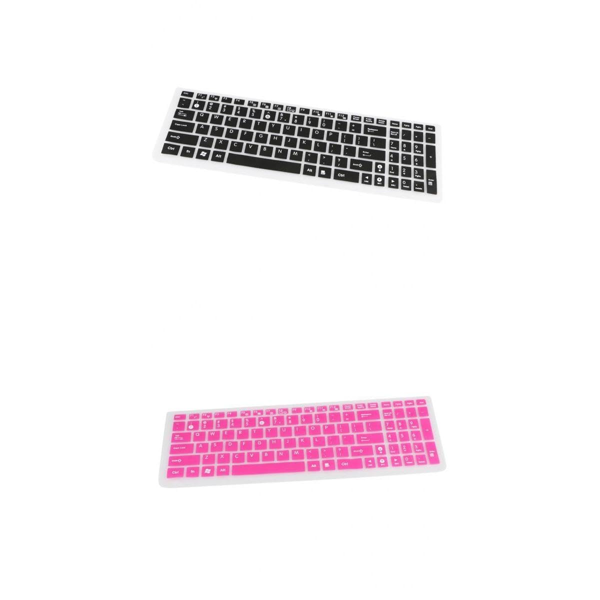 2 Pieces Keyboard Cover Silicone Skin Protector for ASUS Laptop Notebook-picture-16