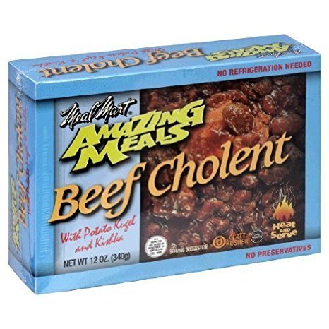 Meal Mart Beef Cholent With Potato Kugel & Kishka 12 Oz. Pk Of 3.