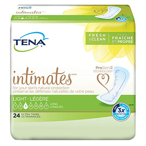 Tena Intimates Ultra Thin Light Incontinence Pad Long, 24 Count