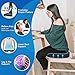 Seat Cushion & Lumbar Support Pillow for Office Chair, Car, Wheelchair Memory Foam Desk Chair Cushion for Sciatica, Lower Back & Tailbone Pain Relief Desk Pad with Adjustable Strap 3D Washable Cover