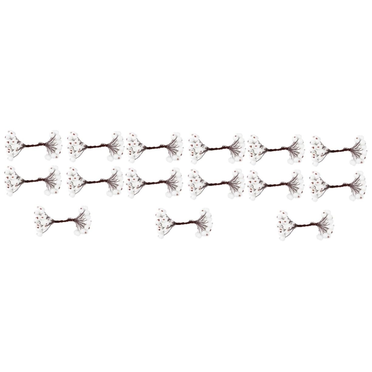Alipis 15pezzi Decorazioni Natalizie Artificiale Bacche Glitterate Bacche Per e Ghirlande e