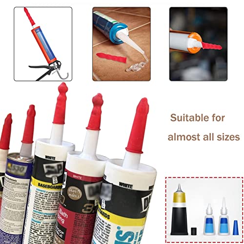 Tapones de silicona para sellar tubos de masilla, 30 pcs miniatura 3