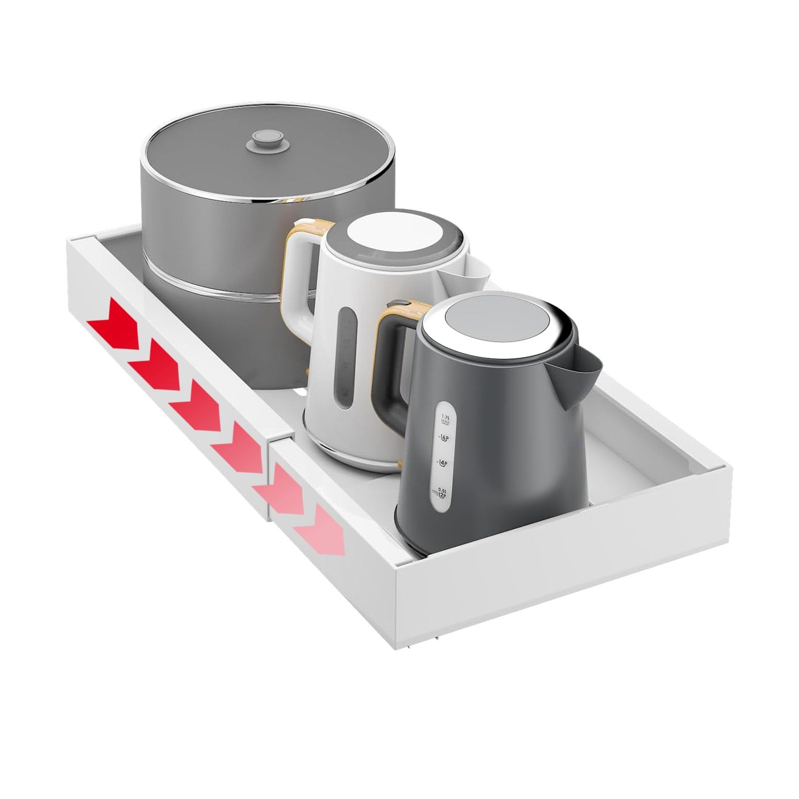 FUTIKOA Expandable Pull-Out Cabinet Organizer – Adjustable (16.5