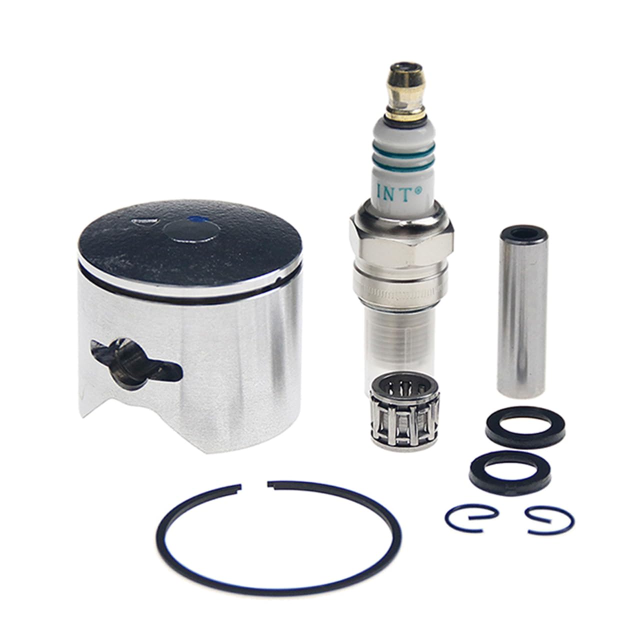 FLMLF 36mm Piston Spark Plug Set for 29cc 30.5cc Zenoah CY Gas Engine for 1/5 Hpi Rofun Rovan Km Baja Lois FG GoPed Redcat Rc Car Parts