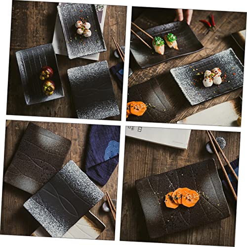 Alipis 2pcs Platos Rectangulares de Sushi Estilo Japonés miniatura 6