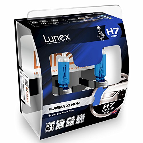 LUNEX H7 PLASMA XENON, Ampoules halogènes phare , 12V 55W PX26d, 5000K duobox (2 units)