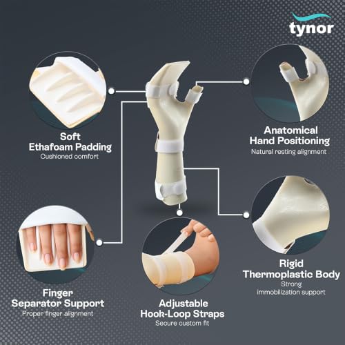 Image of TYNOR Hand Resting Splint, Beige, Left, Medium, 1 Unit