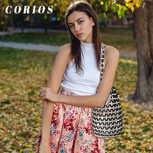 Bolso tejido artesanal CORIOS con cierre y asa superior miniatura 2