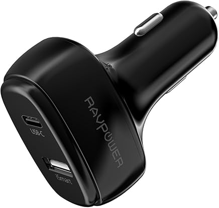 RAVPower - Cargador de Coche USB C para Nintendo Switch, Google Pixel/Pixel XL, Nexus 5X/6P, MacBook y iSmart Port para iPhone 8/8 Plus/X y Dispositivos Andriod (45 W) RAVPower - Cargador de Coche USB C para Nintendo Switch, Google Pixel/Pixel XL, Nexus 5X/6P, MacBook y iSmart Port para iPhone 8/8 Plus/X y Dispositivos Andriod (45 W)