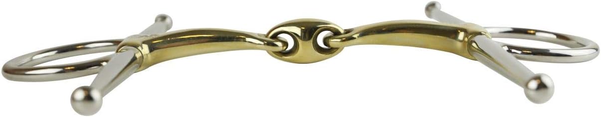AK German Silver Full Cheek Horse Bit Double Jointed Lozenge Horse Riding Bit AKRS-2609