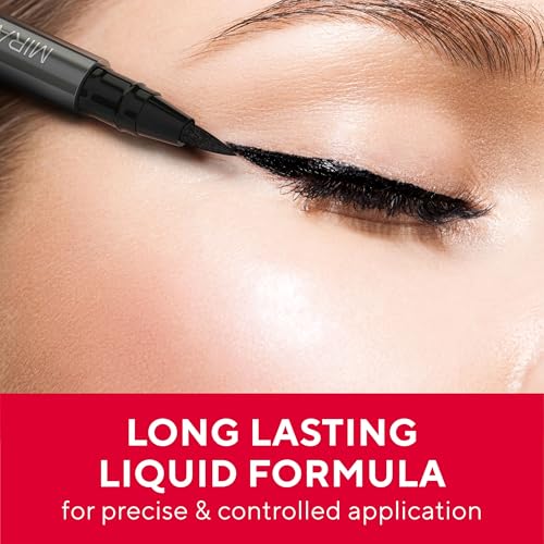 Mirabella Black Magic Marker Waterproof Liquid Eyeliner, Long-Lasting Smudge-Proof Matte Black Eyeliner with Felt Brush-Tip for Precise Controlled Application and Antioxidants Vitamin C and E - Image 3