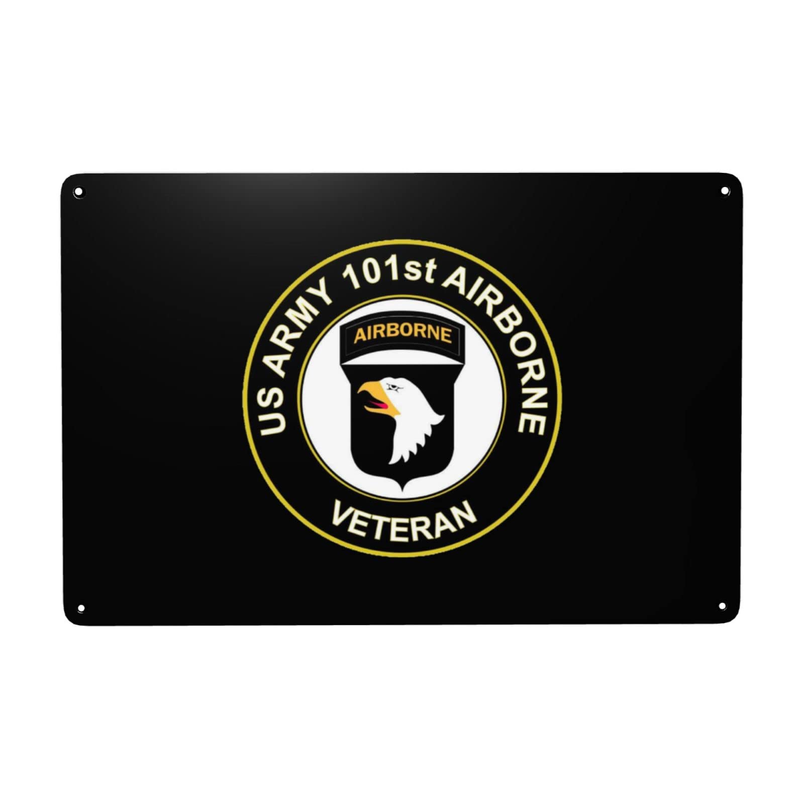 Us Army Veteran 101st Airborne Division Metal Sign Vintage Wall Decor 8x12 In Metal Tin Signs