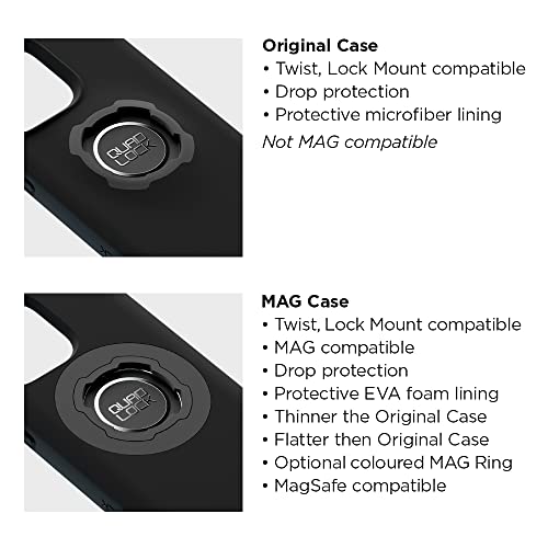 Image of Quad Lock Stem /Handlebar Bike Phone Holder Kit with MAG Phone Case for iPhone 14 Pro Max