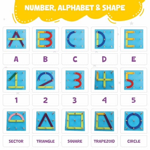 Image of SPARTAN KIDS Wooden Alphabet Puzzle - ABC Puzzles for 3-5 Year Olds - Montessori Educational Toys - 28 Pieces - 14.5x14.5 CM