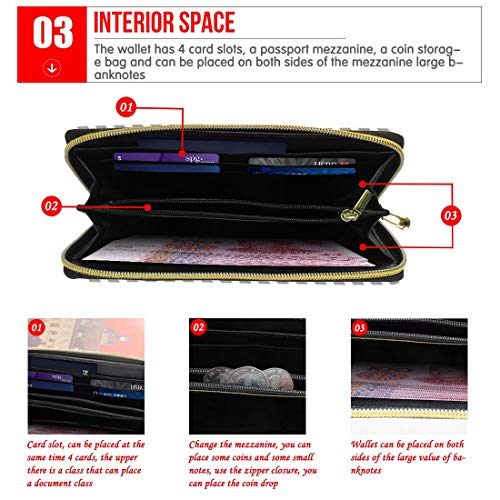 Tsvaga Fahsion Tie Dye Wallets For Women Gifts Clutch Hand Purse Long Style Zip Around Rfid Blocking Wallet With Card Slots Coin Pocket Money Clip Teenager Girls #TOP7