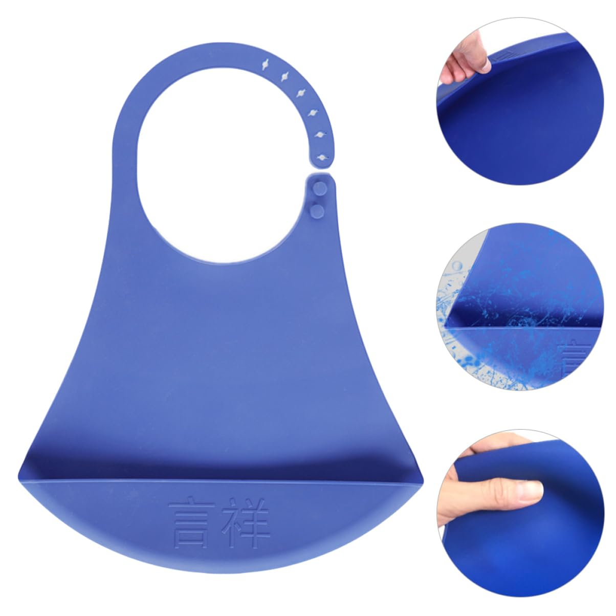 FRCOLOR 2st Wasserdichtes Lätzchen Für Erwachsene Kinderkrankheiten Lätzchen Fänger Latzschürzen Saugplatte Lätzchen Schnuller Lätzchen Mit Ärmeln Nicht Besteck Essen Blue Kieselgel