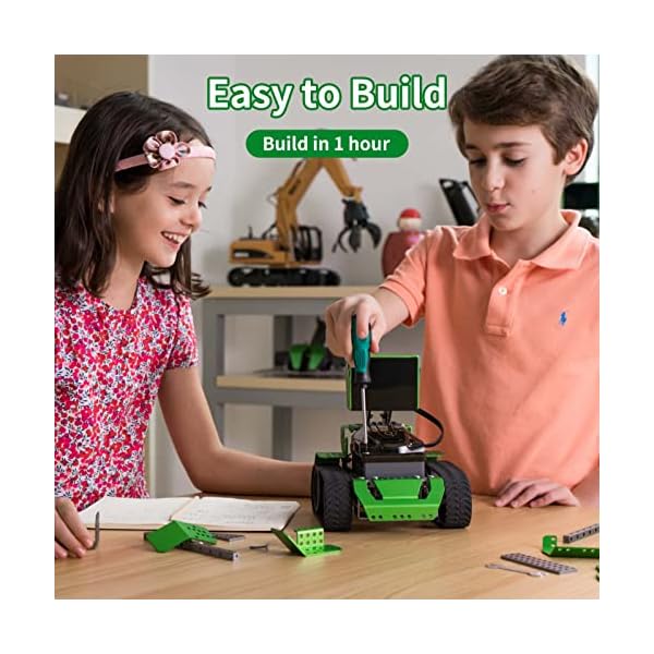 Robobloq Qoopers 6 in 1 Programming Robot Building Kit with Remote Control, LED Martrix, Ultrasonic Sensor etc. for Scratch Arduino Python Learning, Coding Toy for Kids - Image 6
