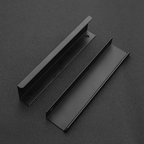 Image of Ravinte 30 Pack Finger Pulls for Cabinets 150mm /5.9 inch Length Black Pulls
